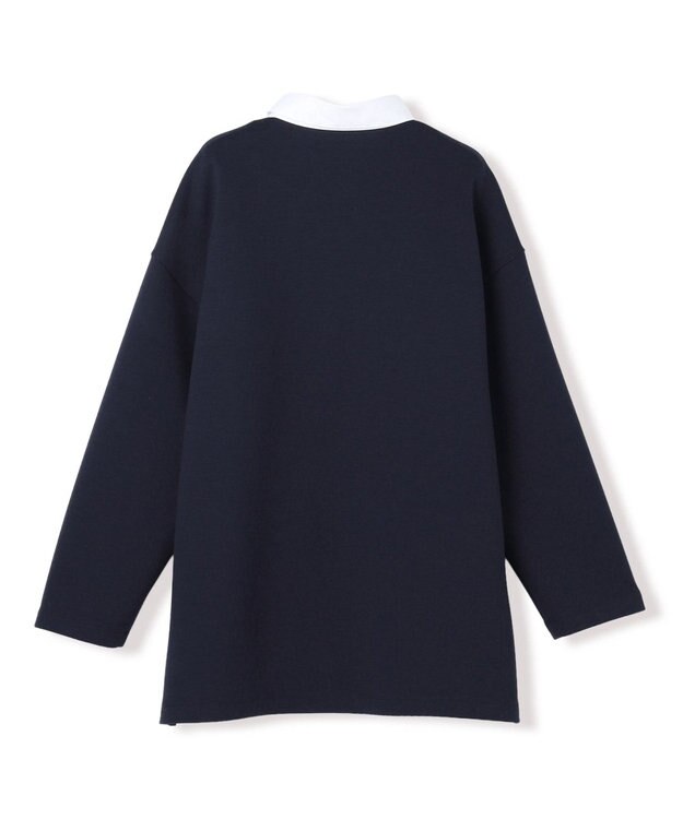 UNFILO BEAUTY FORM JERSEY ラガーシャツ ネイビー