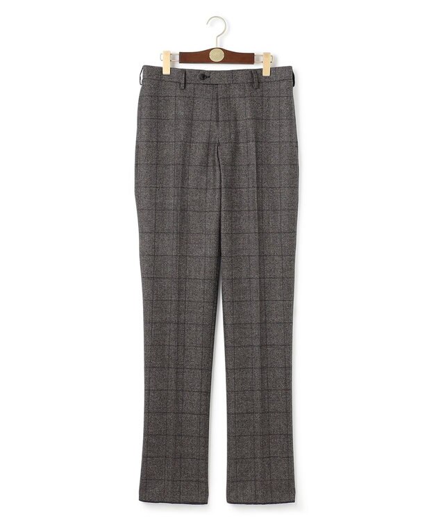 J.PRESS MEN 【WEB・一部店舗限定】ソフトタッチツイスト ウィンドーペーン スラックス ダークブラウン系4