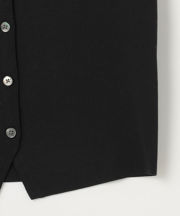 23区 S 【SLOW/一部店舗限定】Vネック ニットベスト ブラック系