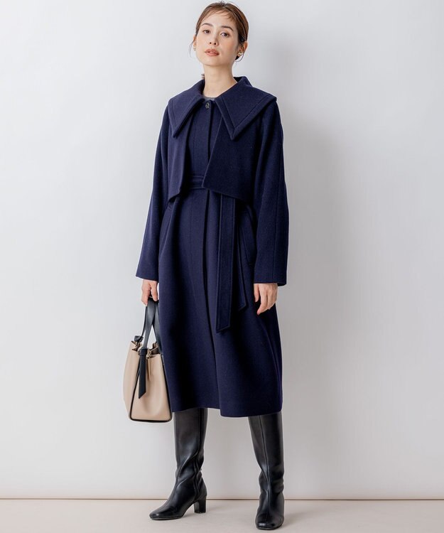 組曲 【WEB一部店舗限定】ライトビーバー トレンチライクコート ネイビー系