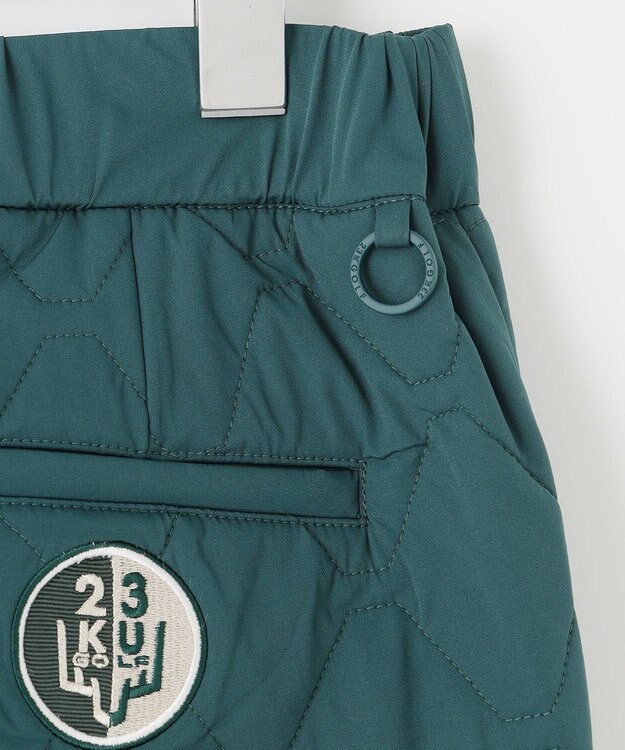 23区GOLF 冬の最強防寒パンツ【WOMEN】キルティング パンツ ダークグリーン系