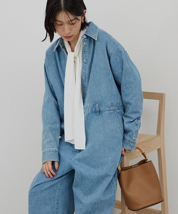 AMERICAN HOLIC 【イージーケア】ナロータイブラウス Off White