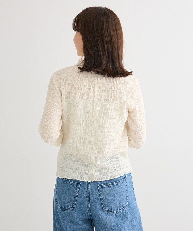 Green Parks ・Ｐｅｔｉｔ　Ｆｌｅｕｒ　ジャガードハイネックロンＴ Off White