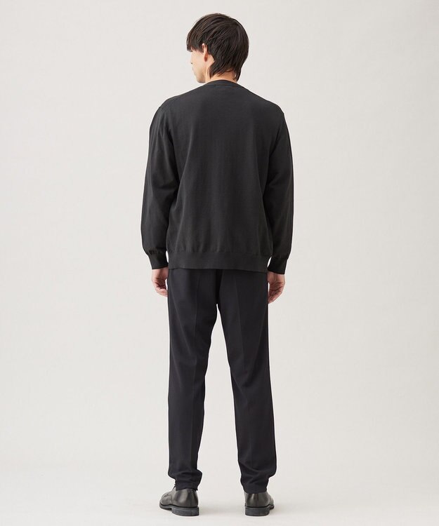 UNFILO MENS スゴ機能美 ニット カーディガン ダークカーキ