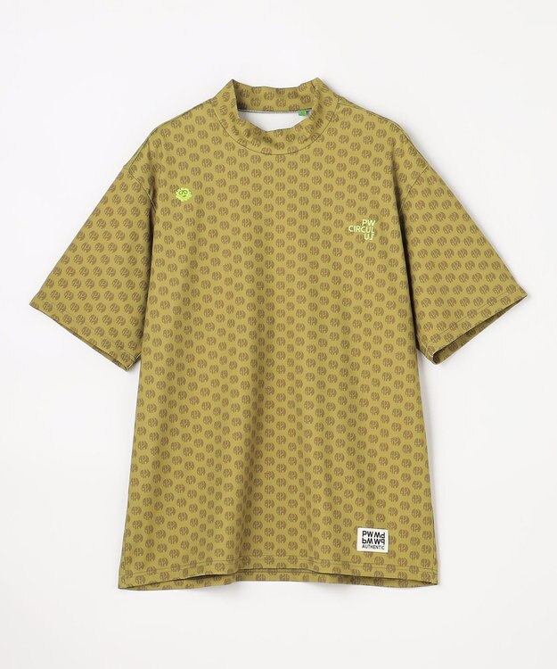 PW CIRCULUS 【MEN】エレファント ドットモックネック ゴルフ カーキ系5