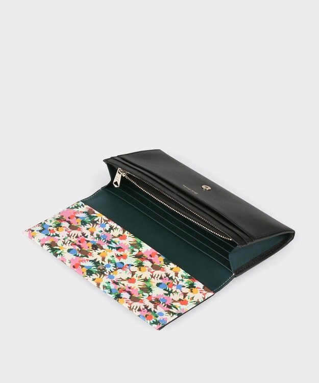 Paul Smith マーガレットプリントトリム 長財布 ブラック