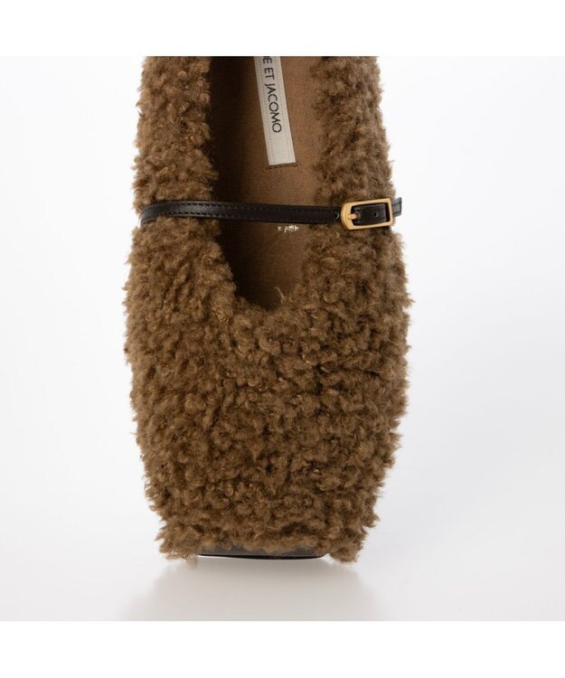 MODE ET JACOMO <MODE ET JACOMO>スクエアトゥメリージェーンパンプス ブラウンメタリック