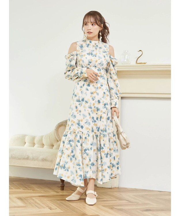 earth music&ecology ２ＷＡＹショルダーワンピース Flower