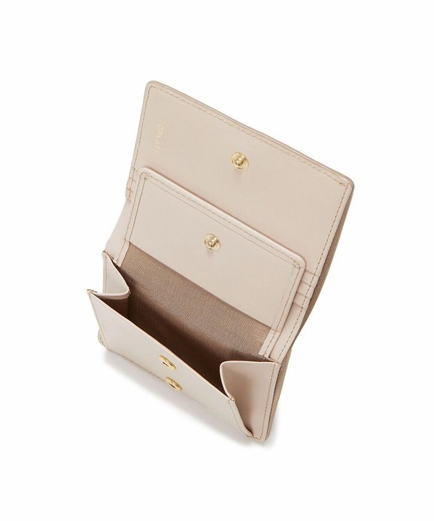 TOPKAPI 【TOPKAPI】イタリアンレザー リザード型押し 二つ折り 財布 LUCIA ルチア ペールベージュ