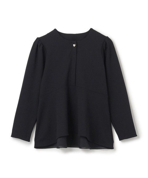 UNFILO 【110-150cm】BEAUTY MOVE ペプラムブラウス ブラック