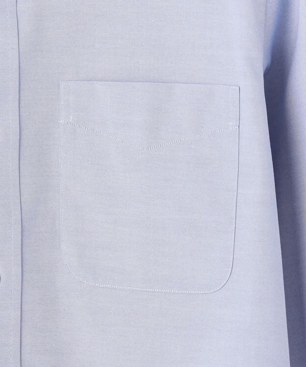 J.PRESS MEN 【定番】【PREMIUM PLEATS / 形態安定】ピンオックス ドレスシャツ / B.D. ダルブルー系