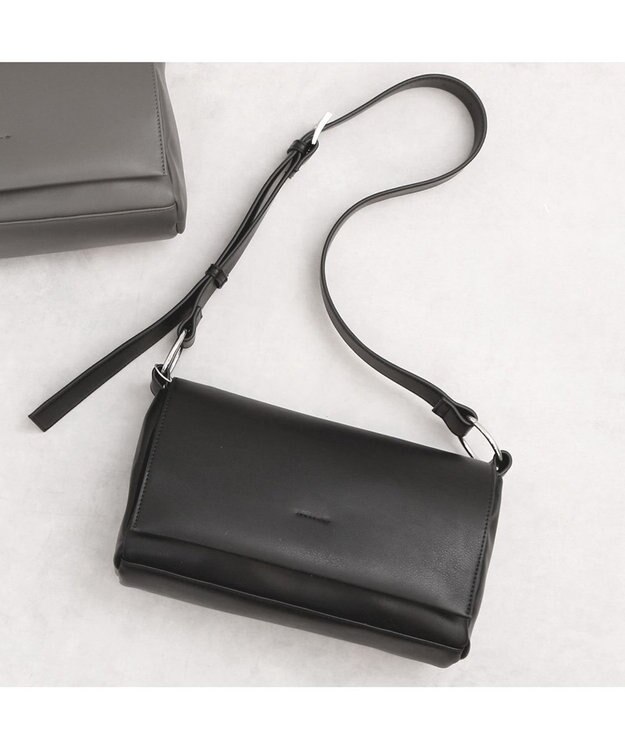 UNBILLION カシュカシュ cachecache / WEB限定フラップベルトショルダーバッグ ブラック