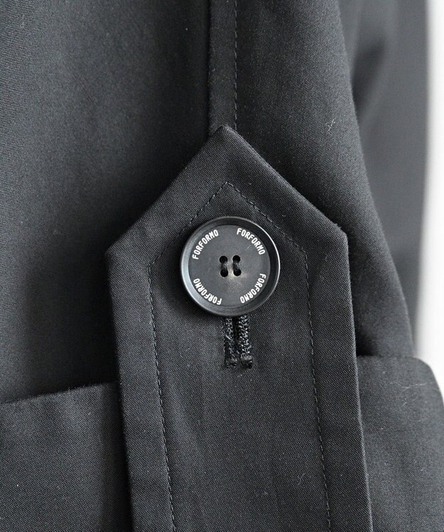 FORFORMO Deformation Wide Trench Coat デフォメーションワイドトレンチコート ブラック
