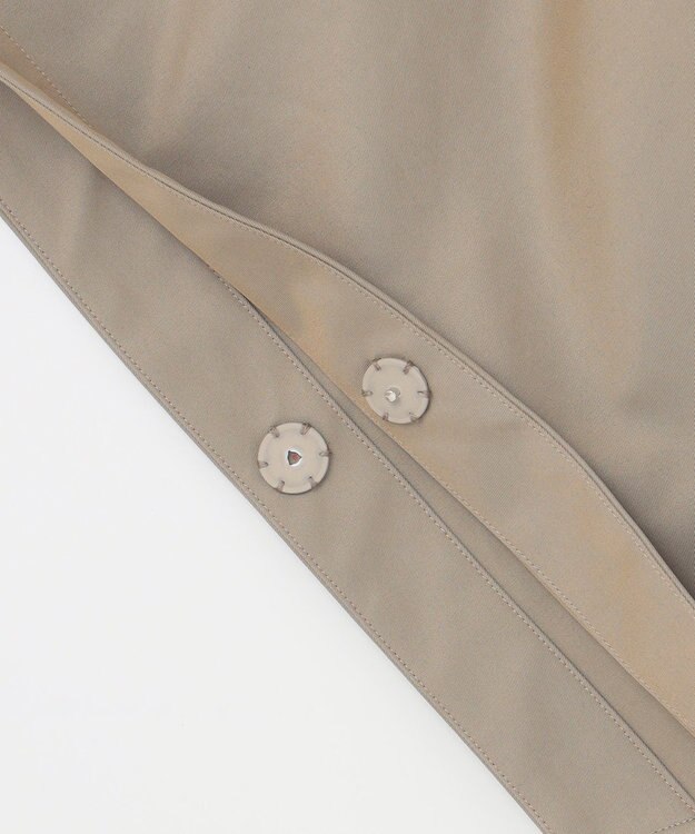 #Newans 【撥水】ラップストールケープトレンチコート シャンブレーベージュ