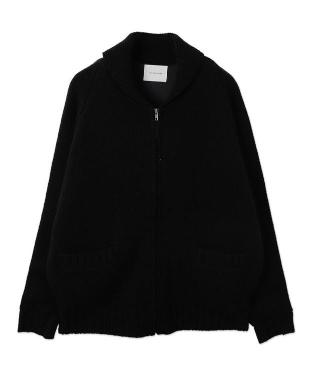 WEGO 【ユニセックス着用ITEM】カウチンニットカーディガン ブラック