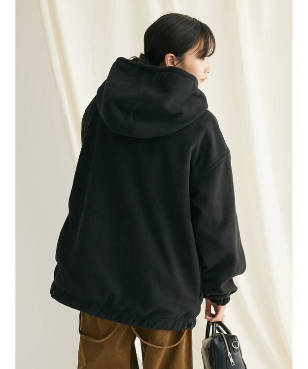 CRAFT STANDARD BOUTIQUE ナイロン×裏フリースリバーシブルブルゾンＬ／Ｓ Black