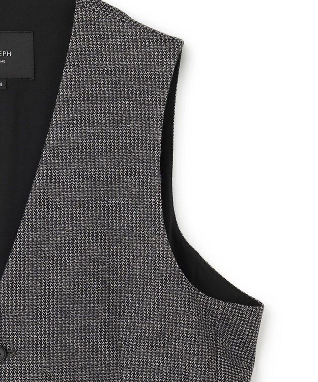 JOSEPH HOMME 新素材【ストレッチ/セットアップ対応】クリアドビージャージー ジレ ライトグレー系