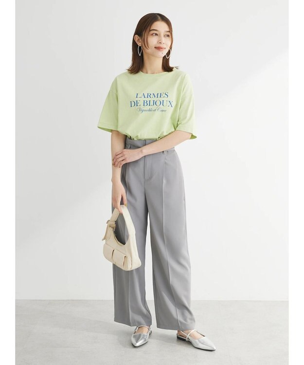 Green Parks 両面ロゴツアーボックスＴシャツ Lime Green