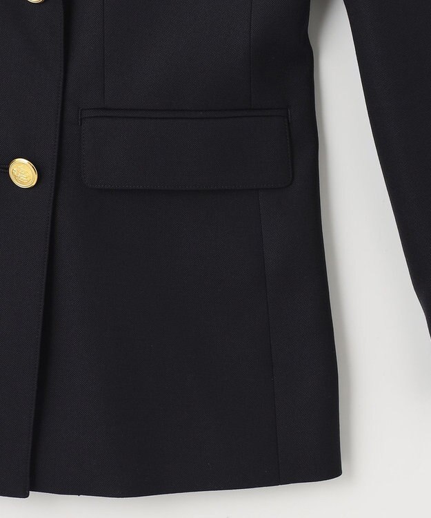 J.PRESS LADIES L オックス ダブル テーラードジャケット ネイビー系