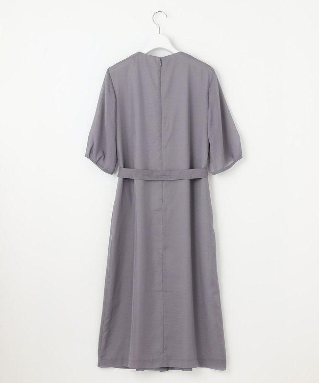 J.PRESS LADIES 【洗える】ブライトスパンボイル ワンピース グレージュ系