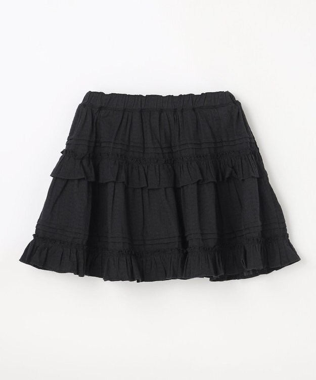 ANY KIDS 【洗濯機可能】カラミドビー ティアードスカパン ブラック