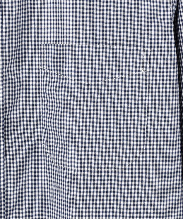 JOSEPH ABBOUD 【柔らかな肌触り/暖かい】ファインブラッシュド ネル チェック シャツ サックスブルー系6