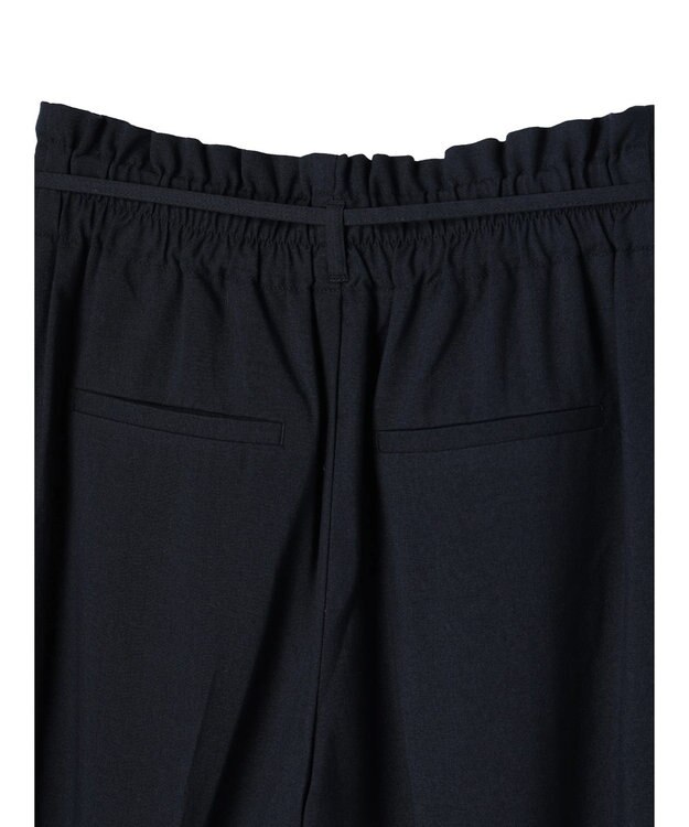 earth music&ecology リネンライクテーパードパンツ Navy