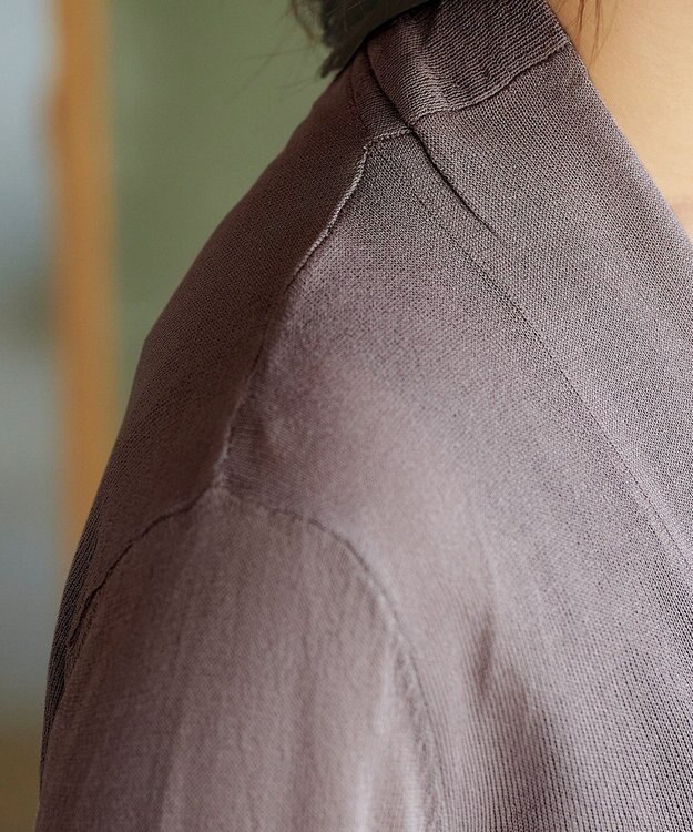 Tiaclasse L 【小倉優子さん着用・UVケア・接触冷感】ショートトッパーカーディガン モカ