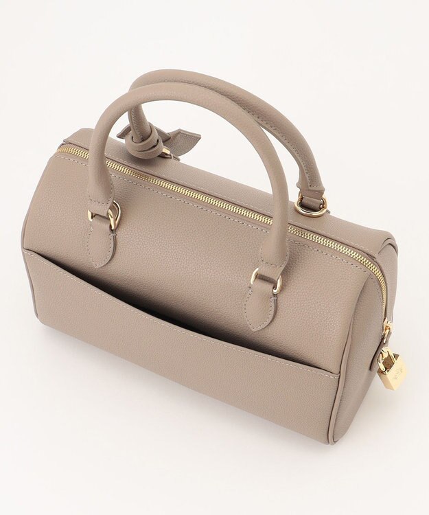 TOCCA T-ECLAIR LEATHERBAG ボストンバッグ ベージュ系