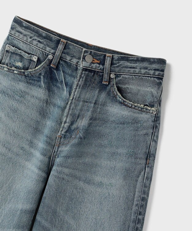 GRACE CONTINENTAL ワイドストレートデニムパンツ インディゴ