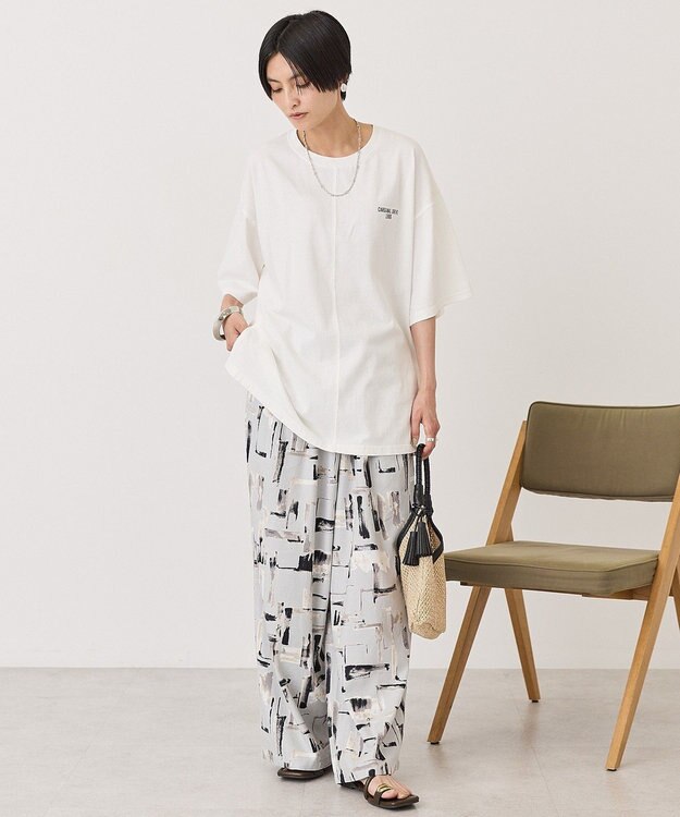 AMERICAN HOLIC バックロゴルーズＴシャツ Off White