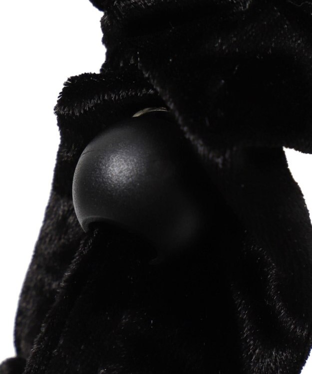 WEGO ベロアフリルギャザーショルダー ブラック