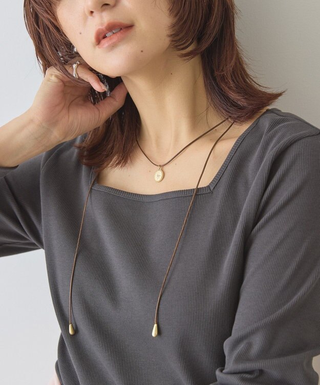 AMERICAN HOLIC メタルトップ コードネックレス Gold