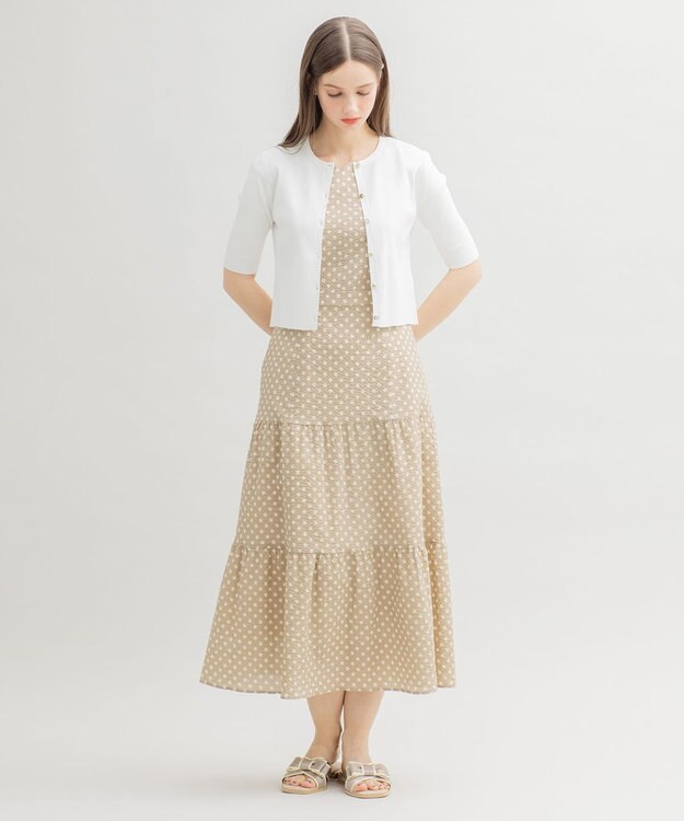 TOCCA 【洗える】MELODY ロング丈ドレス ベージュ系5