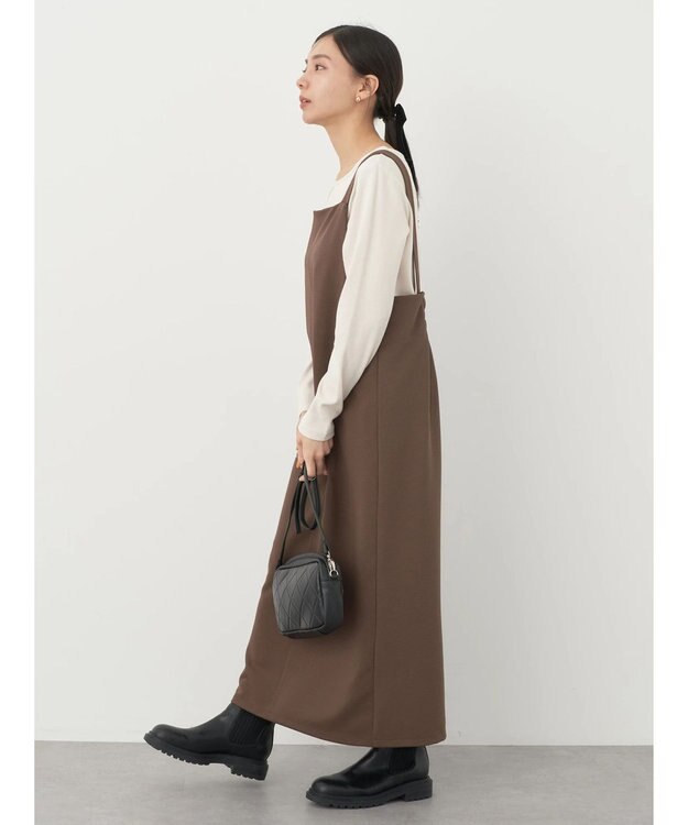 earth music&ecology リップルＩラインジャンスカ Brown