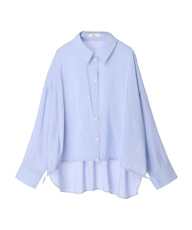 earth music&ecology ドロスト羽織シャツ Blue