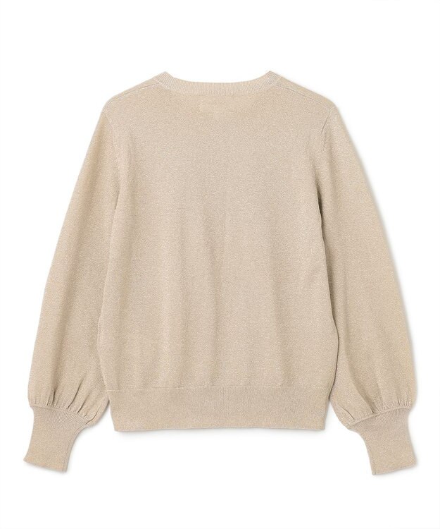 BEIGE， 【S-size】JUSSIEU / ラメ プルオーバーニット Gold