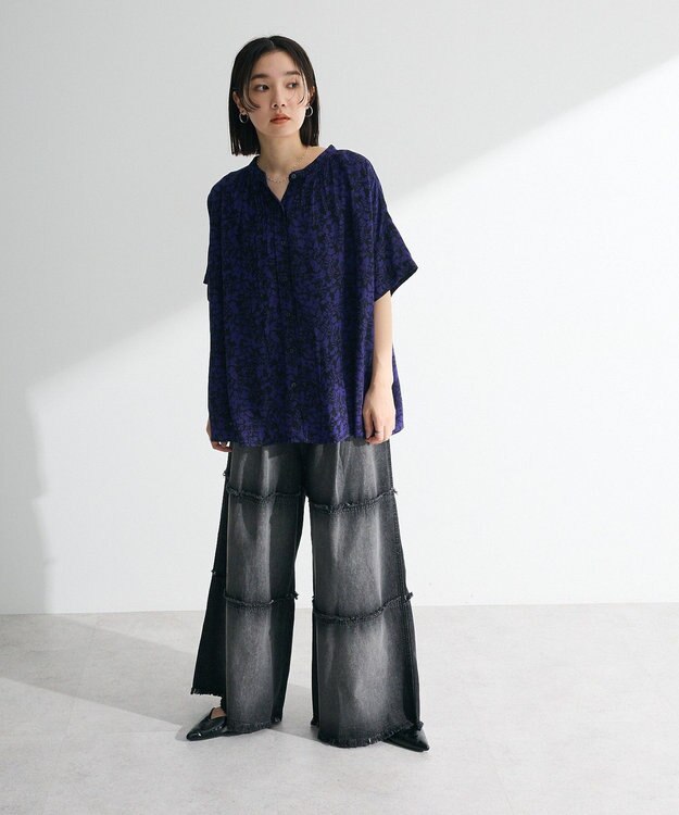 Green Parks ・ＳＵＧＡＲ　ＳＰＯＯＮ　ティアードデニムパンツ Black