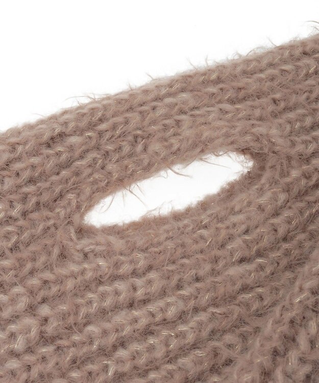 earth music&ecology カラーミックスシャギーマフラー Mocha