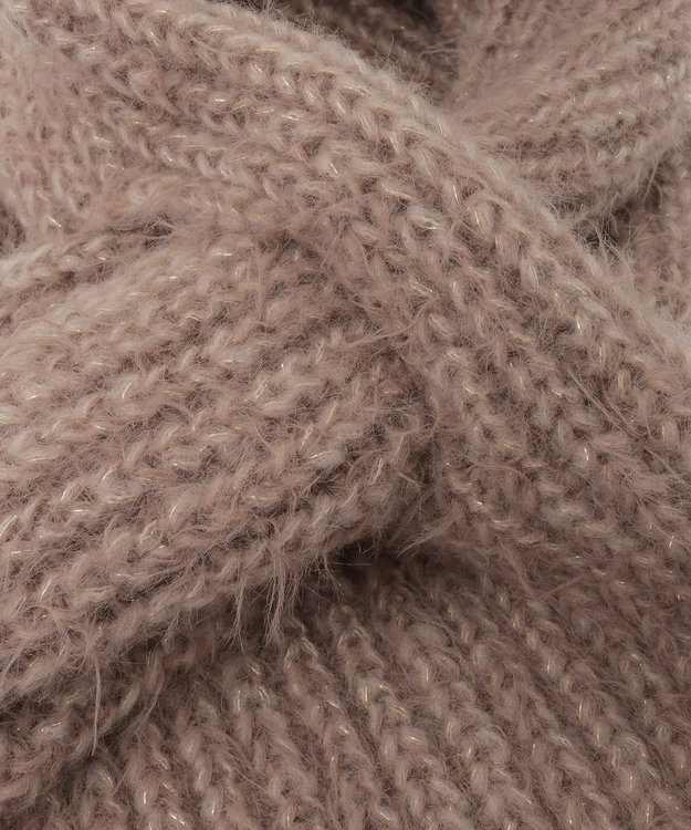 earth music&ecology カラーミックスシャギーマフラー Mocha