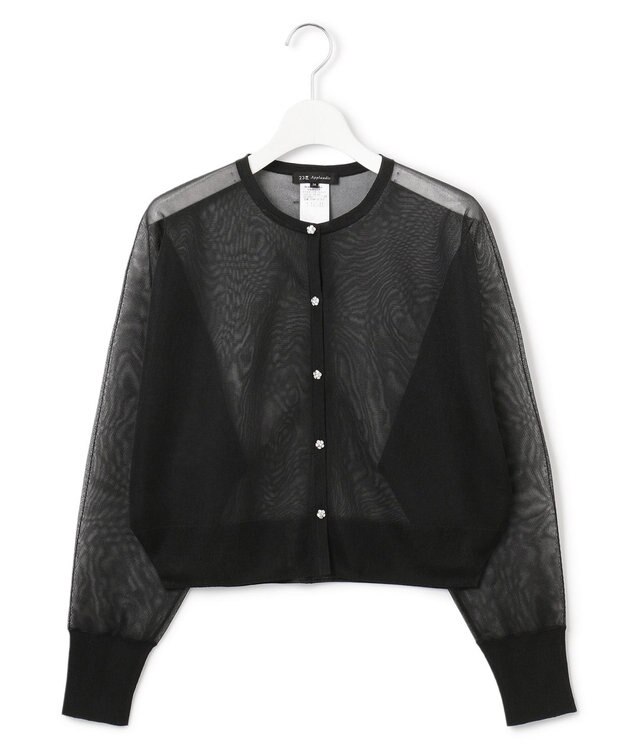 23区 L 【APPLAUDIR】グロッシードルマン カーディガン ブラック系