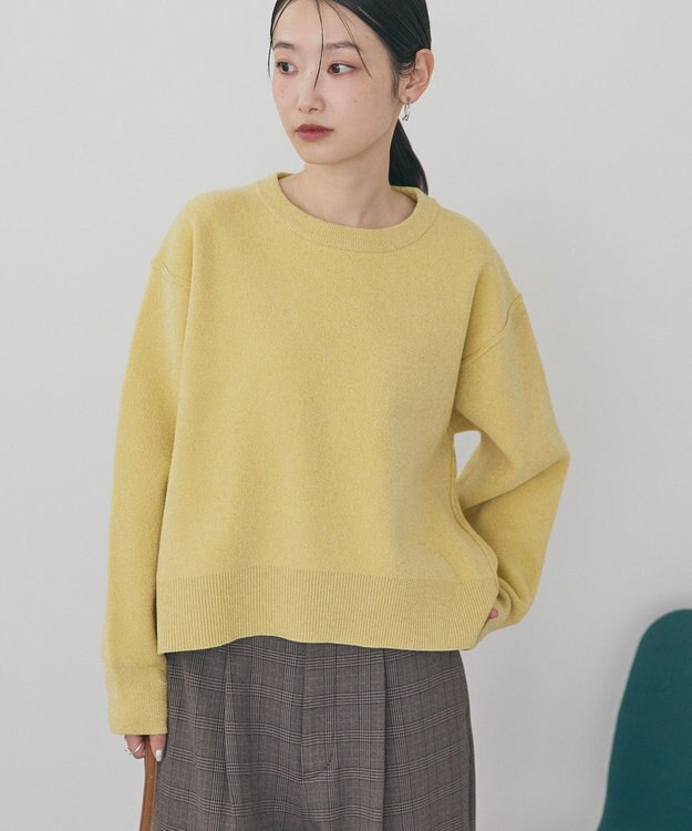 AMERICAN HOLIC 【選べる丈】モールニットプルオーバー Mustard