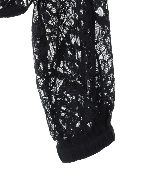 earth music&ecology レースＺＩＰシャツ Black