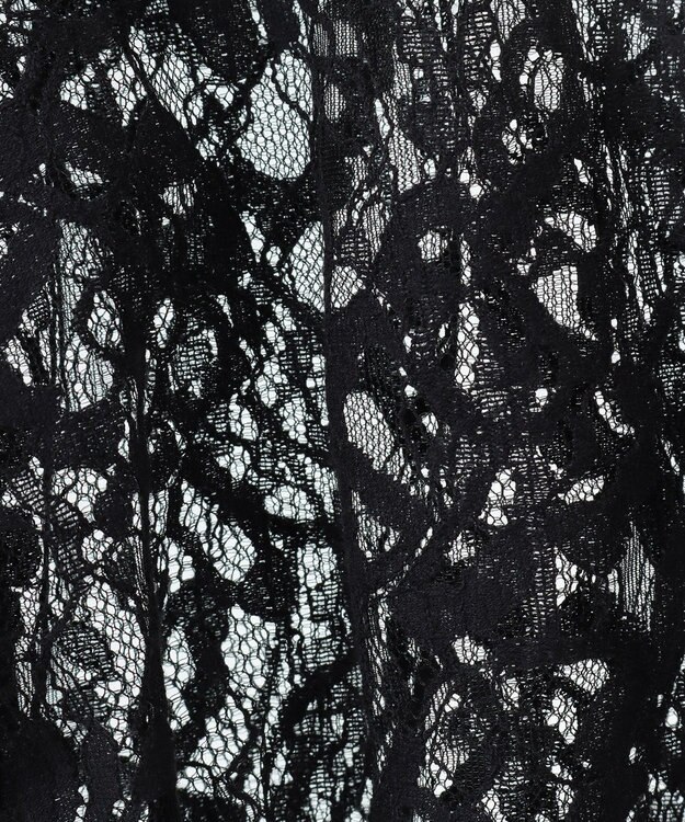 earth music&ecology レースＺＩＰシャツ Black