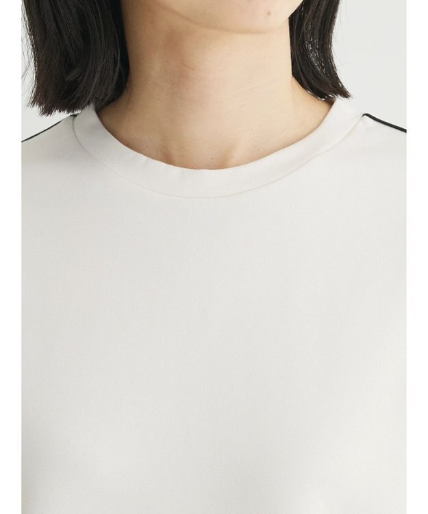 Green Parks ライン使いポンチカットプルオーバー Off White