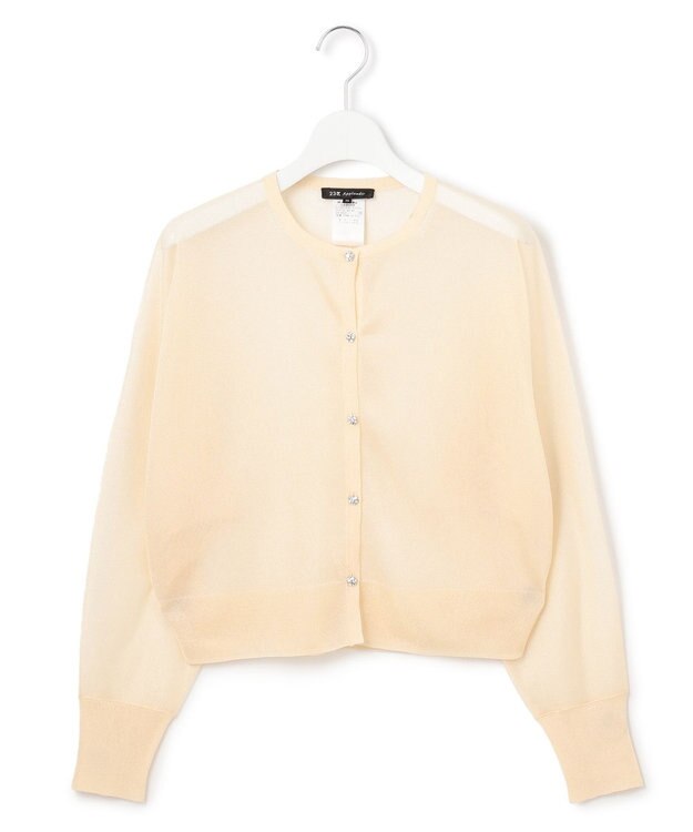 23区 L 【APPLAUDIR】グロッシードルマン カーディガン ゴールド系