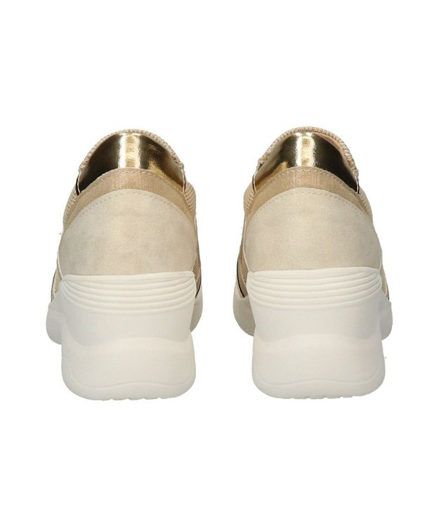 Bridget Birkin 【Round About】ヒールアップスリッポンスニーカー ゴールドコンビ