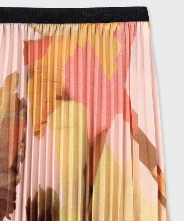 Paul Smith Floral Paint プリーツスカート コーラル
