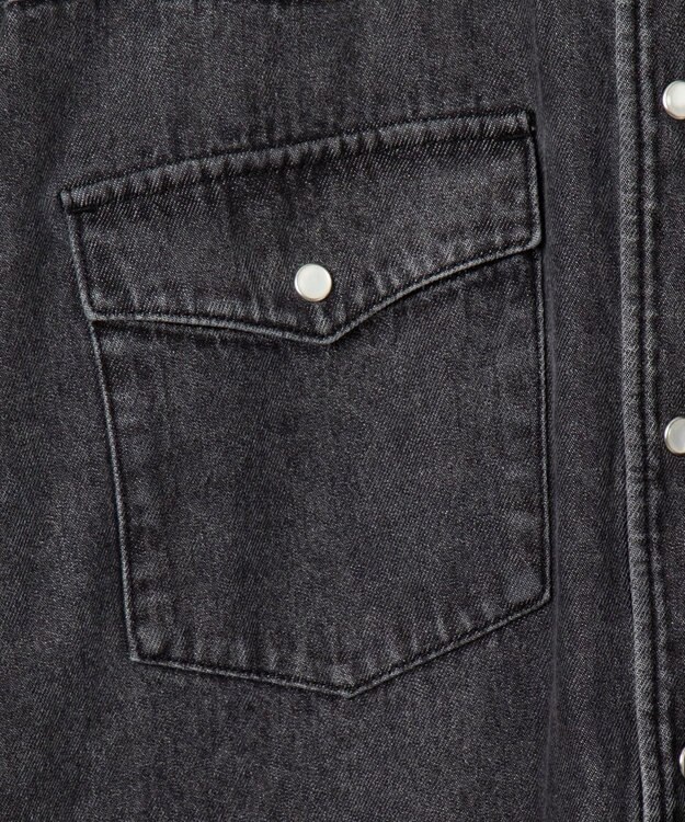 WEGO デニムウエスタンシャツ（LS） デニムブラックソノタ