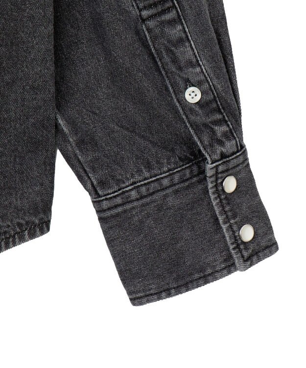 WEGO デニムウエスタンシャツ（LS） デニムブラックソノタ